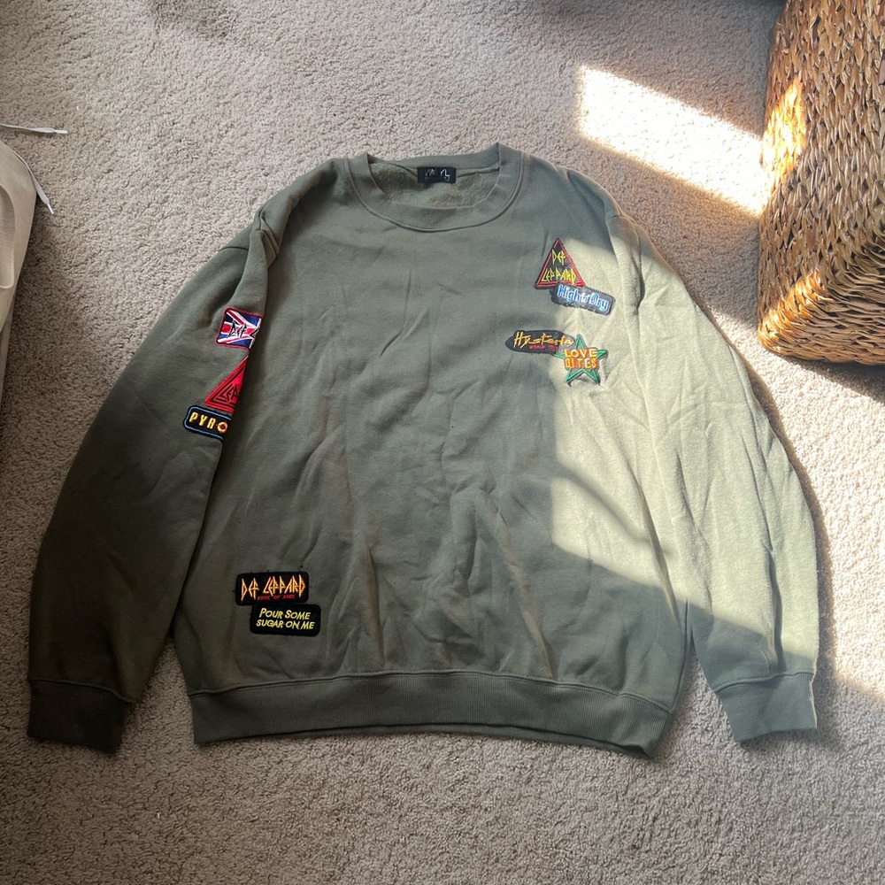 Olive Graphic Men's Sweater